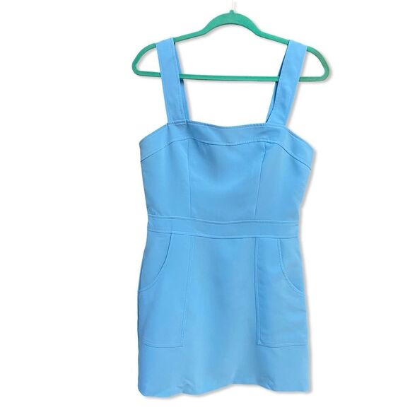 Amanda Uprichard Ace mini dress Sky Blue Pacific Revolve M - Picture 4 of 9